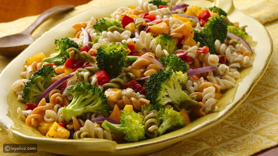 سلطة المكرونة بالخضار