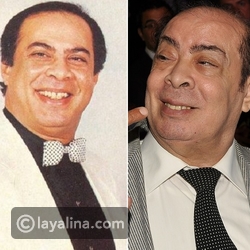 صور ظهور نادر للفنان المنتصر بالله في عزاء زوج رجاء الجداوي ...