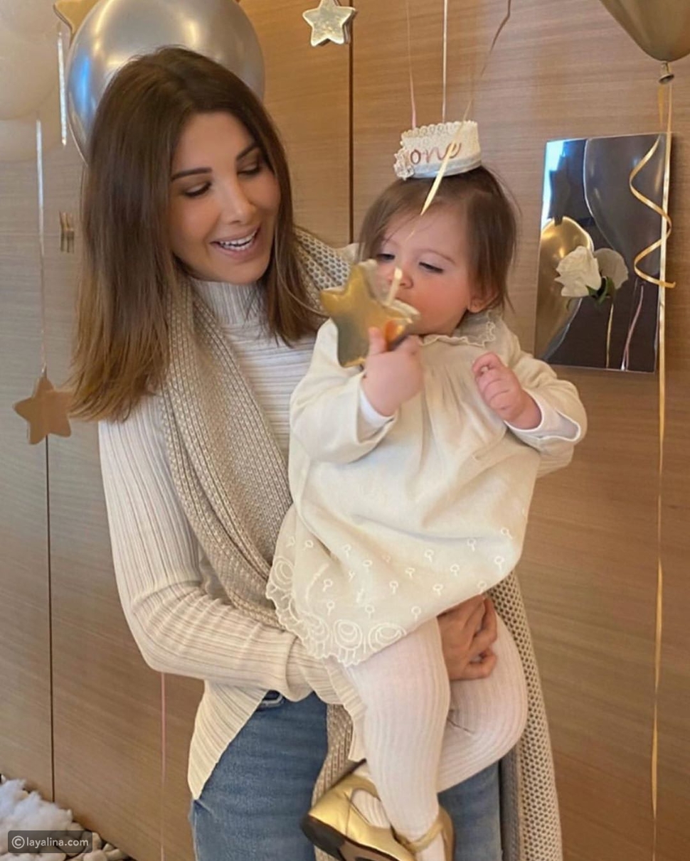 نانسي عجرم في عيد ميلاد ابنتها ليا