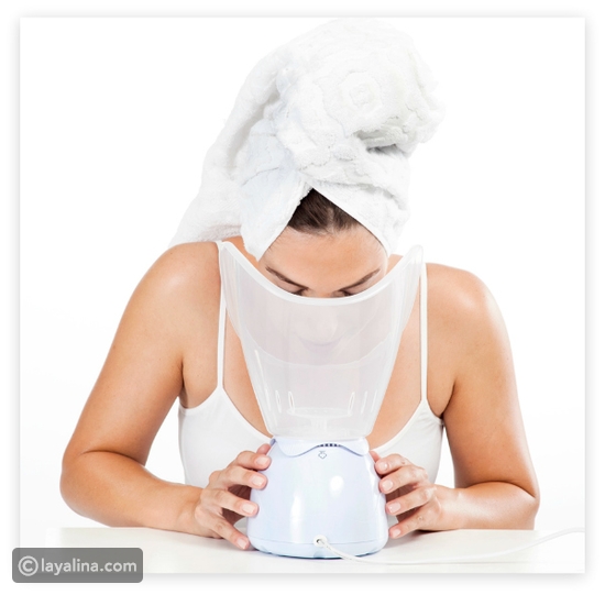 العناية بالبشرة بحمام البخار