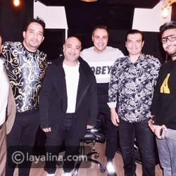 صور كواليس تسجيل اغنية ايهاب توفيق ابويا وامى - ليالينا